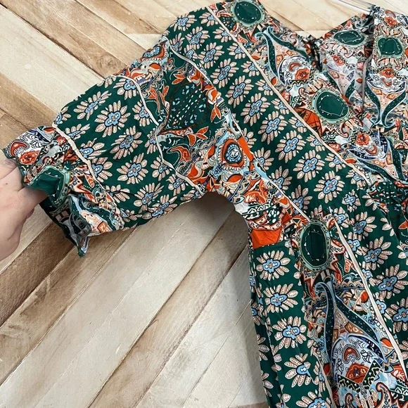 Floral Green Dress - Picture 2 of 5